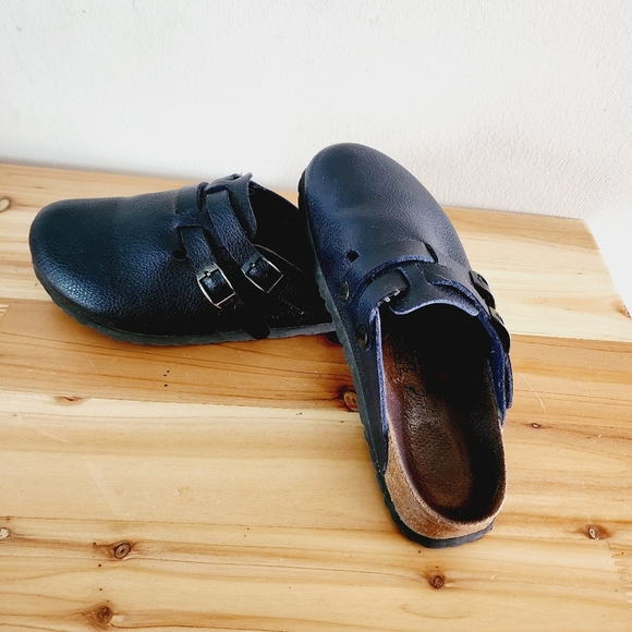 Birkenstock Birki’s Camden Black Double Buckle Clog Sandals - Picture 2 of 9